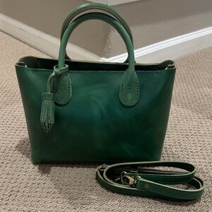 Portland Leather large Raindrop in Mint Cowboy
